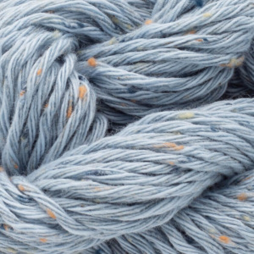 Gossypium Cotton Tweed Garn 15 Isblå
