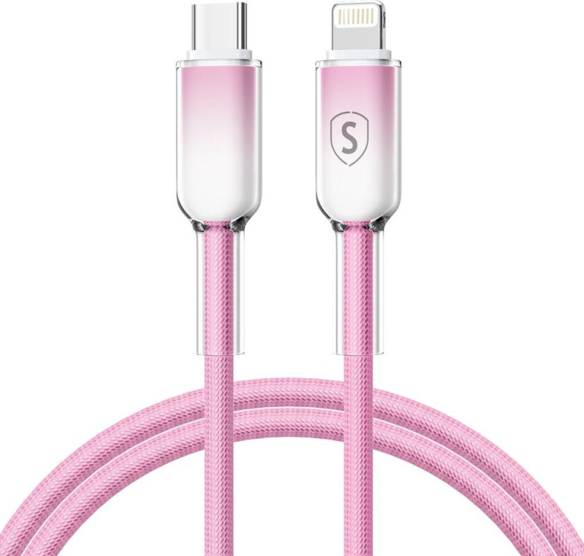 Dynamic Series USB-C til Lightning-kabel 2,4 A, 1 m - rosa