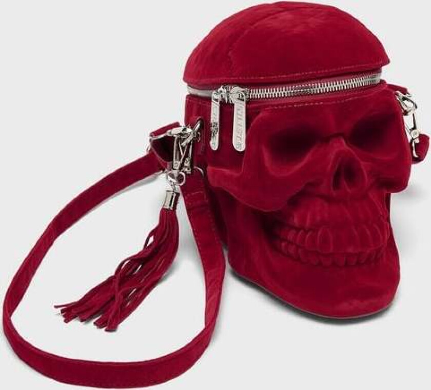 Goth Håndveske - Grave Digger Skull - Blood - Damer - rød