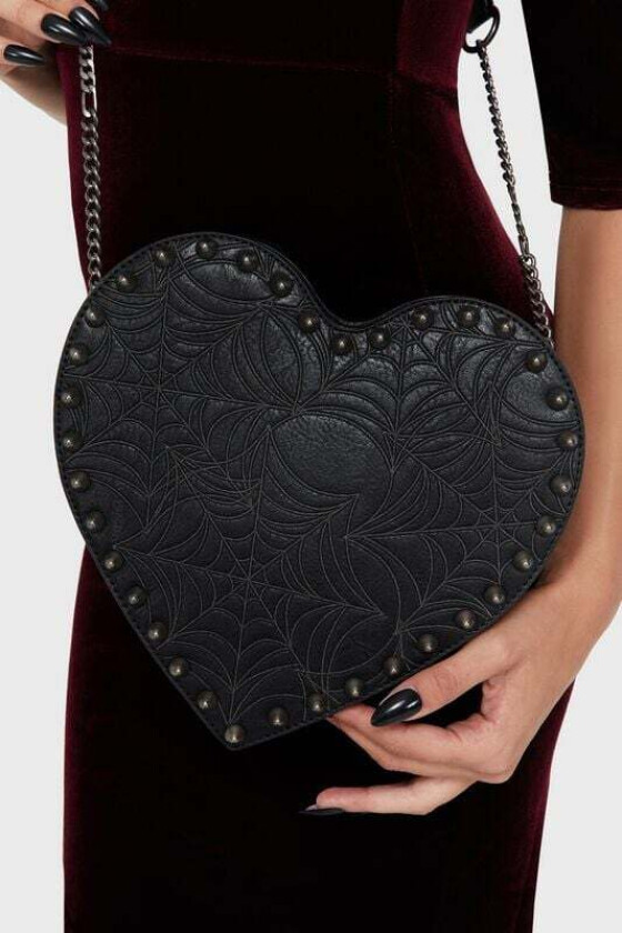 Goth Håndveske - Heartbreakers Web Bag - Damer - svart