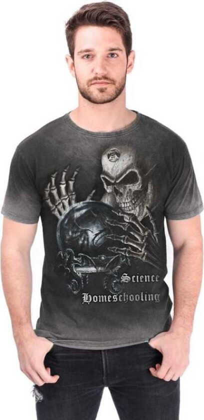 Goth T-skjorte - Homeschooling - T-skjorte for Menn - S til 4XL - Herrer - grå