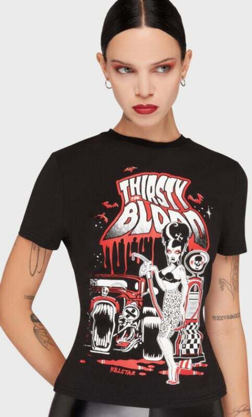 Goth T-skjorte - Thirsty Blood T-skjorte - XS til 4XL - Damer - svart