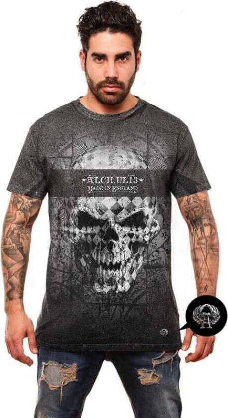 Goth T-skjorte - Resurrection - T-skjorte for Menn - S til 4XL - Herrer - grå