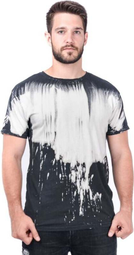 T-skjorte - Brush & Drip - S til 3XL - Herrer - svart-grå