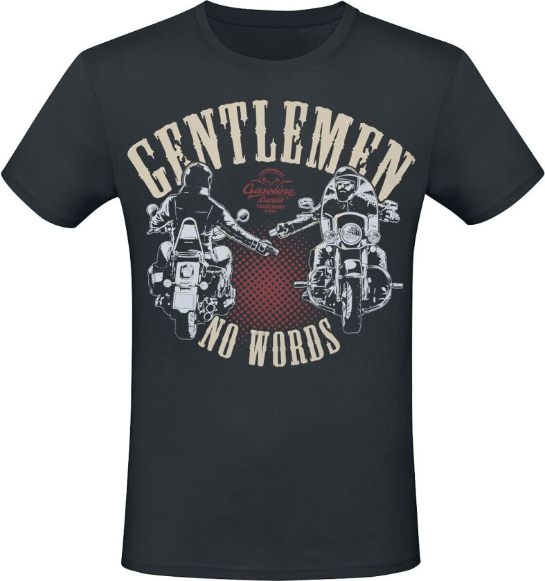 Rockabilly T-skjorte - No Words - S til 3XL - Herrer - svart