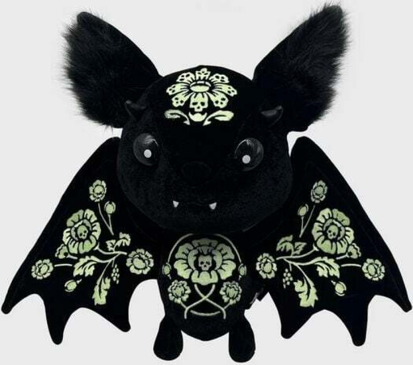 Goth Kosedyr - Kreeptures - Vampire: Glow Blossom Plush (Glow in the Dark) - None - svart-hvit