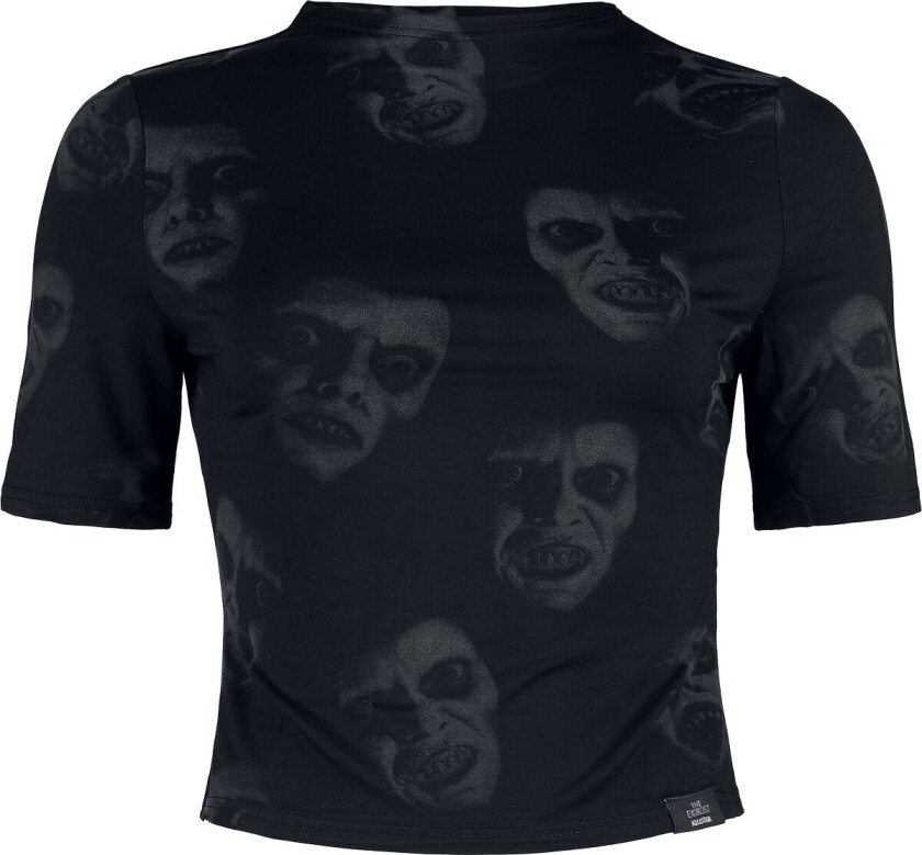 Goth T-skjorte - Pazuzu Top - S til 3XL - Damer - svart-grå