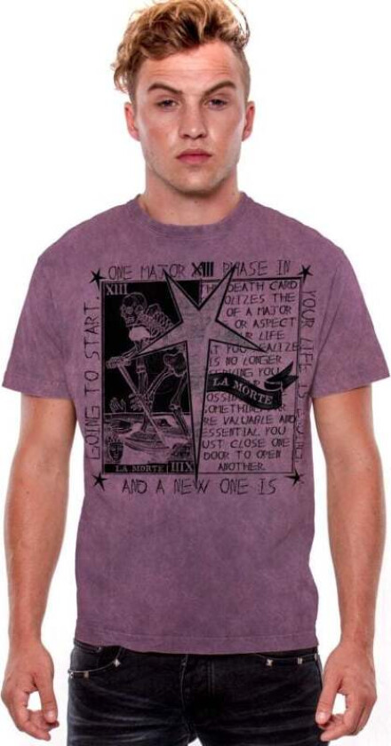 T-skjorte - La Morte T-skjorte for Menn - S til 3XL - Herrer - lilla