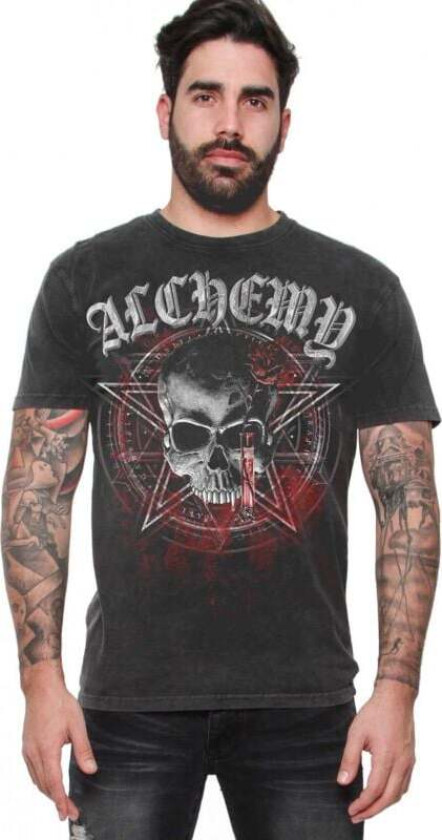 Goth T-skjorte - Acolyte T-skjorte for Menn - S til XXL - Herrer - mørkegrå