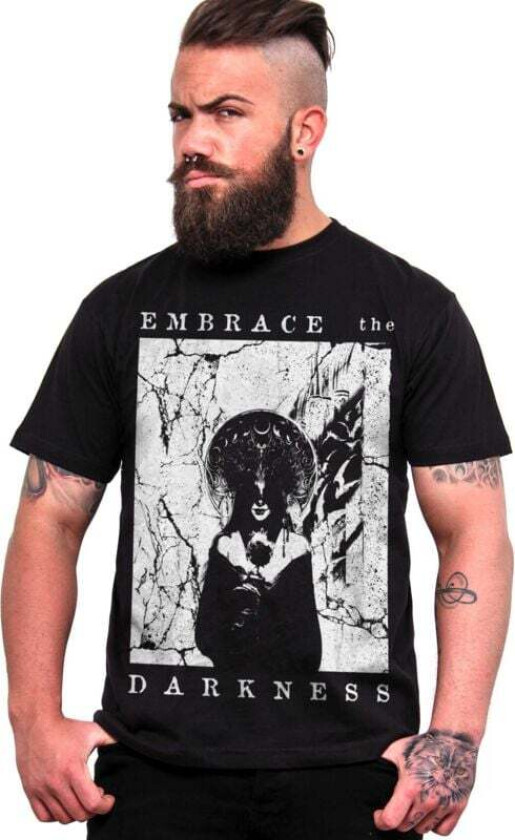 Goth T-skjorte - Embrace Darkness T-skjorte for Menn - M til 4XL - Herrer - svart