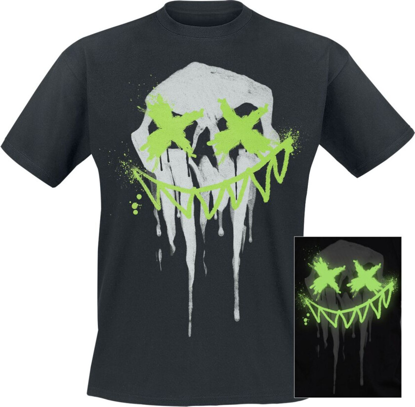 T-skjorte - Sharp Smile T-skjorte for Menn - L til XXL - Herrer - svart