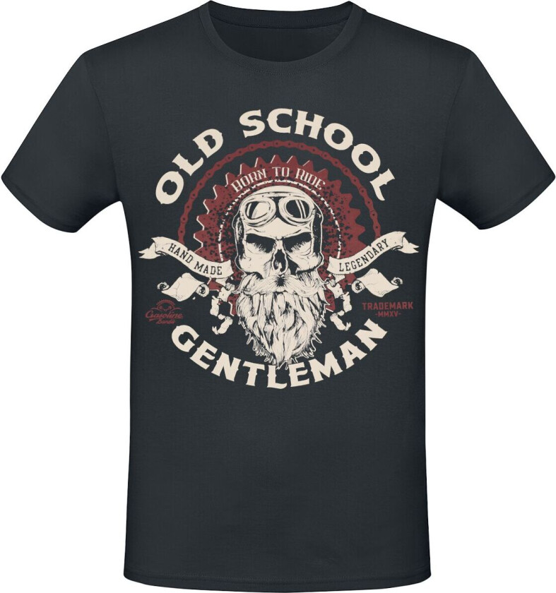 T-skjorte - Old School Gentleman - S til 4XL - Herrer - svart