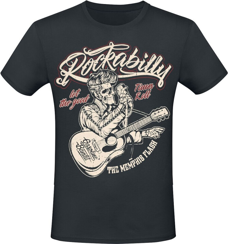 Rockabilly T-skjorte - Memphis Flash - S til 4XL - Herrer - svart