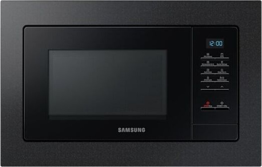 MQ7000A, Innebygget, Grill mikrobølge, 23 l, 800 W, Knapper, Sort