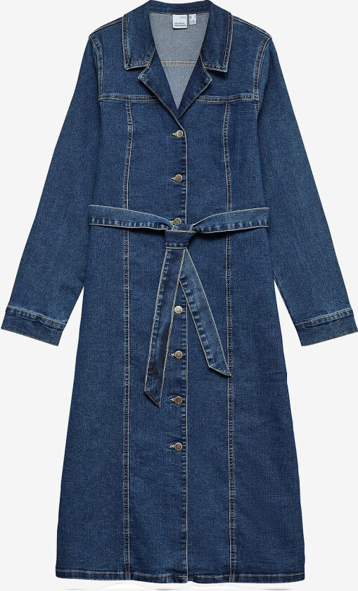Denimkjole vmTelly LS 7/8 Dnm Vi3474 - Blå