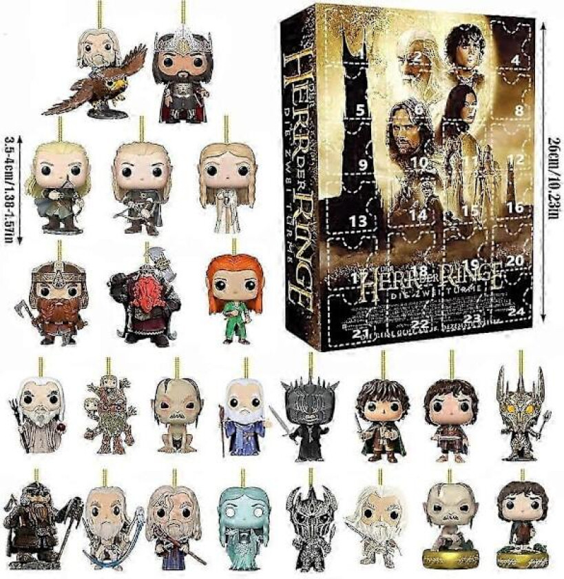 Ringenes Herre\" Julekalender Blindboks Juletrepynt Akryl Dekorativt Anheng