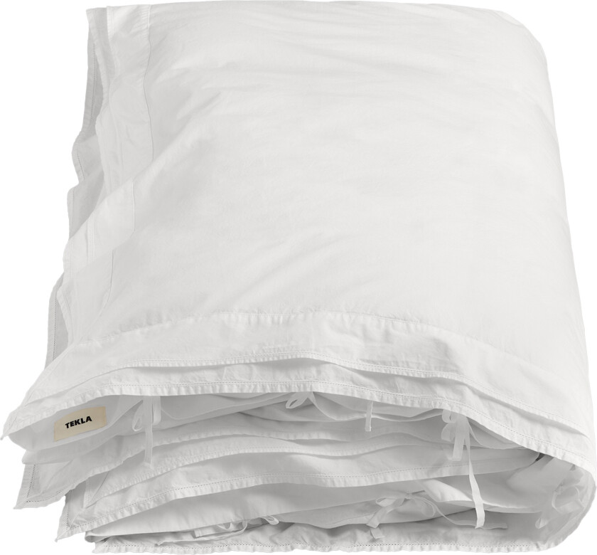 Percale, Broderie Anglaise, Single Duvet Cover - Broken White, 150X210 - Dynetrekk - Elodie Ouedraogo - Hvit