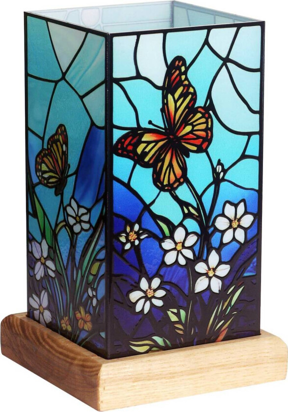 LED-bordlampe Art Light Schmetterling, akryl, fargerik