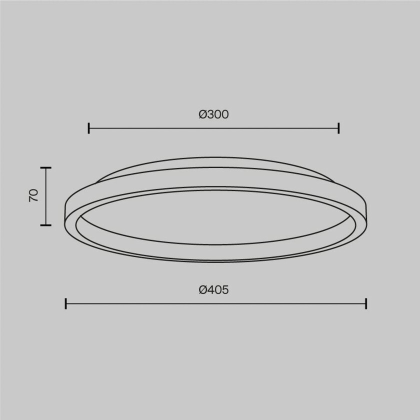 LED-taklampe Orign, Ø 41 cm, svart, metall/stein