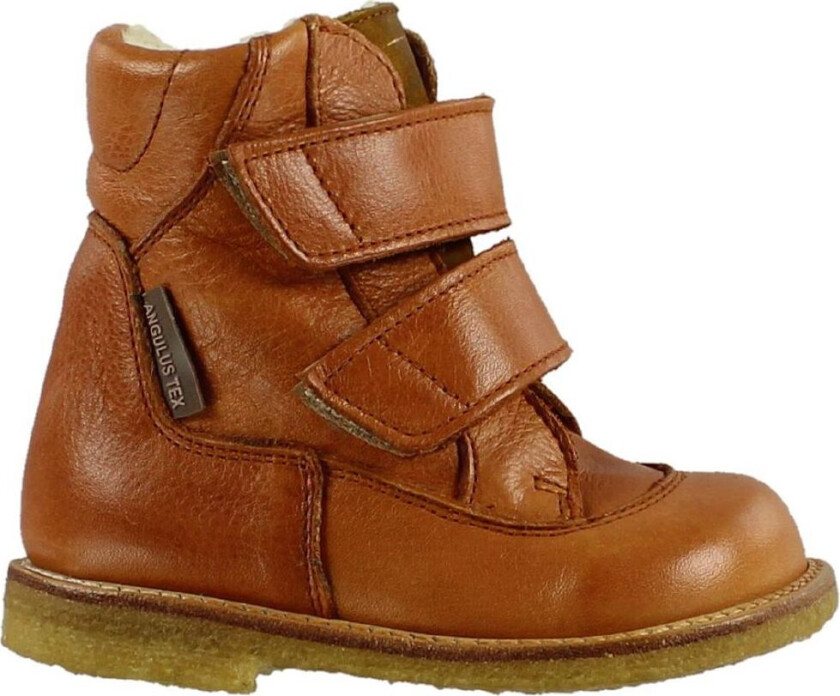 Vintersko - Tex - Cognac m. Fôr/Velcro - - 21 - Vinterstøvler