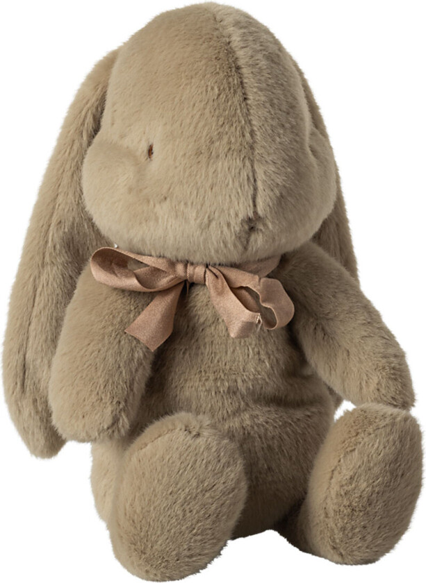 Kosedyr - Kanin I Plys - Medium+ - 34 cm - Støvet Brun - - OneSize - Kosedyr