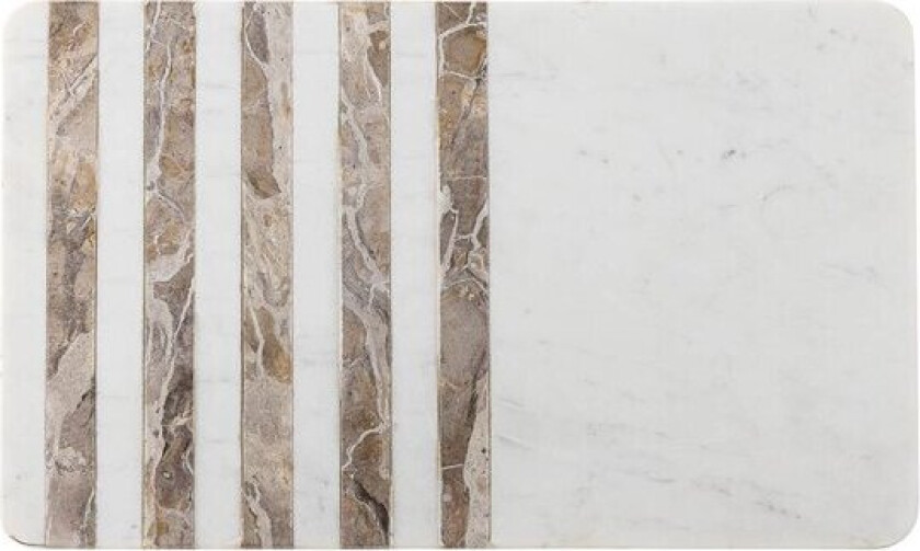 Skjærebrett Novelle i marmor 38x22,5x1,5 cm hvit