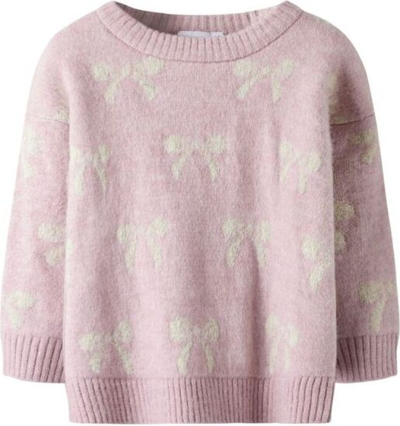 Name It - Genser Knit Senya Bow Keepsake Lilac