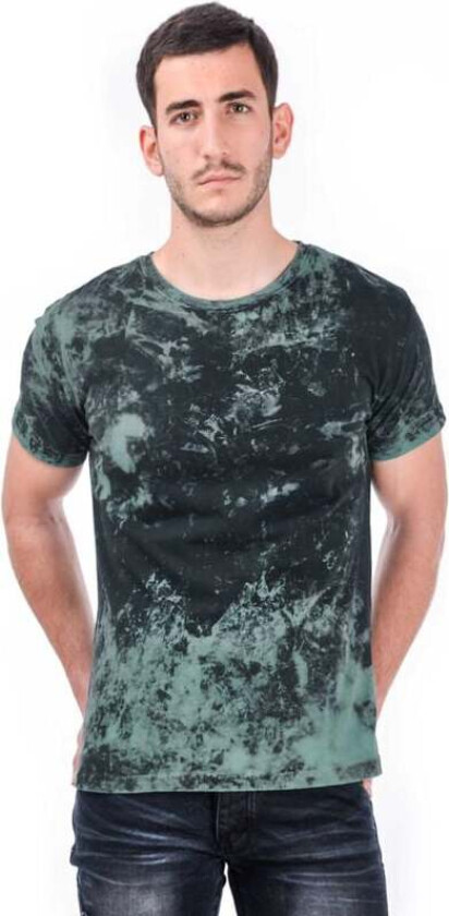 T-skjorte - Stucc Dye T-skjorte - M til 4XL - Herrer - grønn-svart