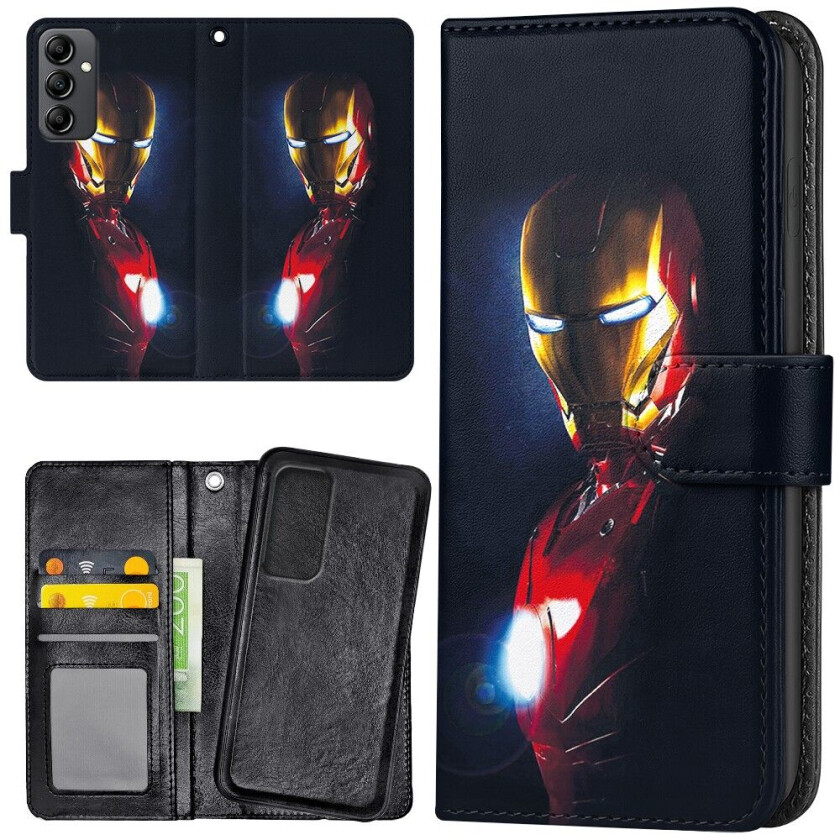 Samsung Galaxy S24 - Lommebok Deksel Glowing Iron Man