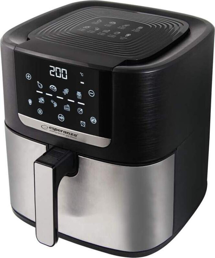8L oljefri airfryer – familiestørrelse, 8 forhåndsinnstillinger, tining