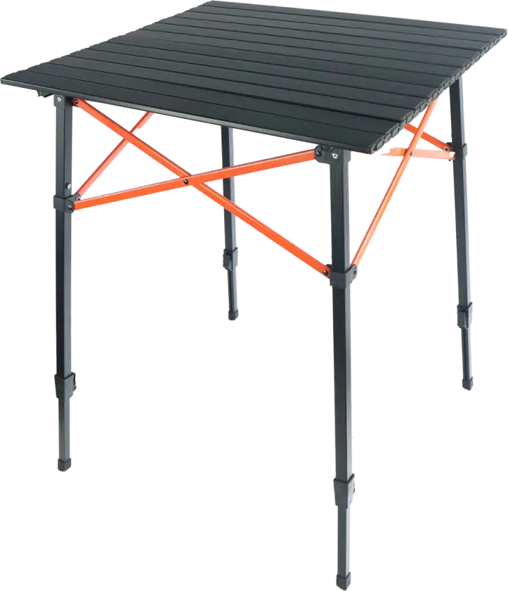 BÅL Campingbord - Justerbart - Aluminium - 70x70x70/85 cm