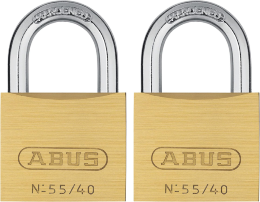 Abus 55/40 Twins Messinglås