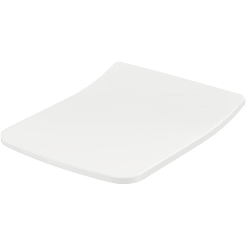 SP Slim-line toalettsete, soft close, avtakbart, hvitt