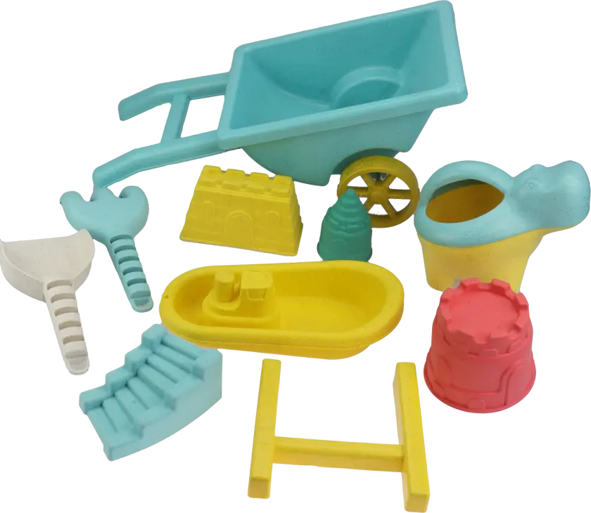 Trillebår - 9 deler - Wheat Straw - Strandleke sett