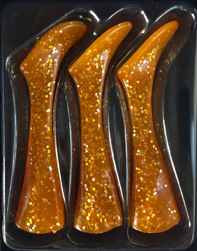 Headbanger Shad 22 Rep. tails, 3 pcs - Whisky