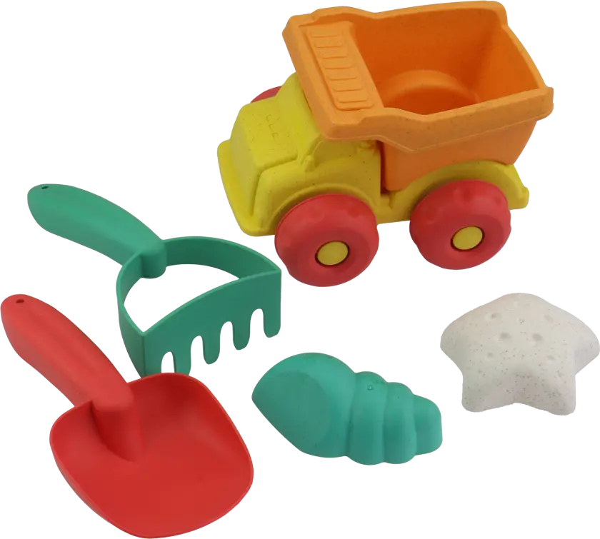 Bilde av Lastebil - 5 deler - Wheat Straw - Strandleke sett