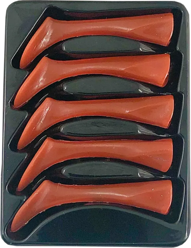Headbanger Shad 11 Rep. tails, 5 pcs - Red Craw