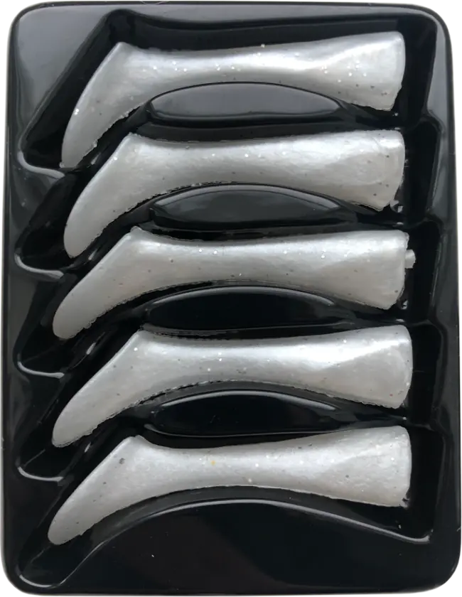 Headbanger Shad 11 Rep. tails, 5 pcs - Pearl White