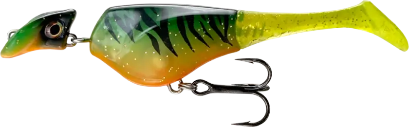 Headbanger Shad - 11 cm Sinking 13 g Firetiger Stealth