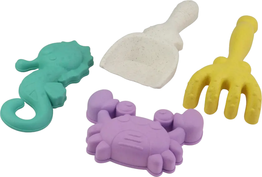 Havhest - 4 deler - Wheat Straw - Strandleke sett