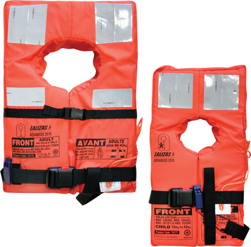 Redningsvest Avant 40-130 kg, SOLAS