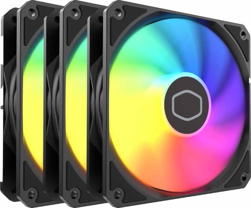 Cooler Master MF 120 Lite ARGB vifte (3-pk, sort)