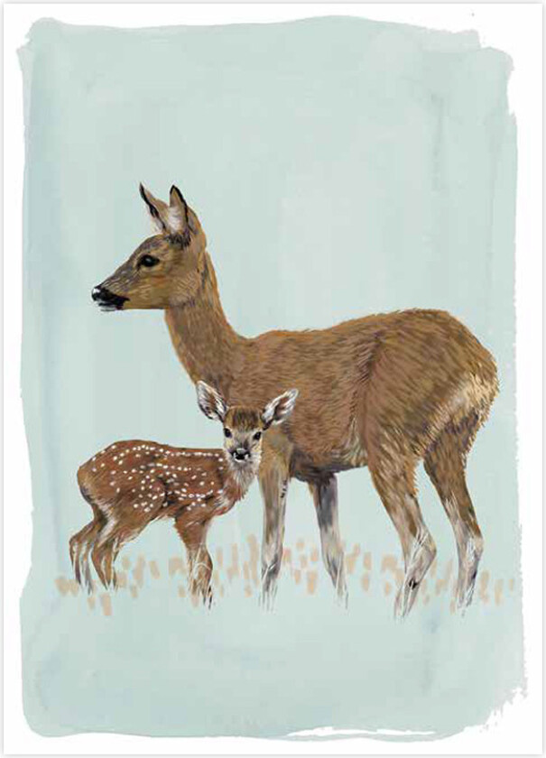 Gratulasjonskort Hjort - Myrt