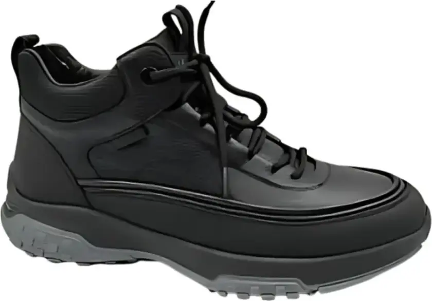 Herre, Sko, Svart, 45 EU