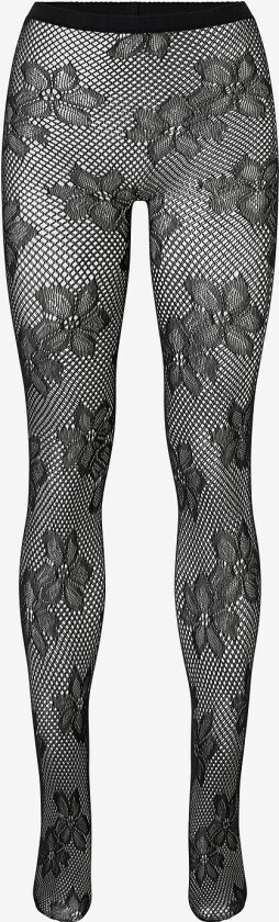 Strømpebukse Blossom Net Curvy Super Stretch - Svart