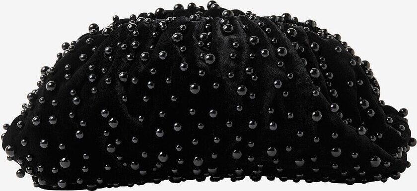 Clutch Day Pearly Velvet Clutch - Svart