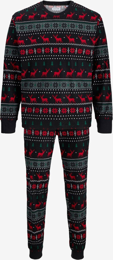 Sett jacTristan Printed Lounge Set W - Svart