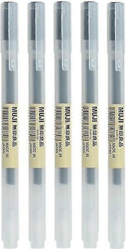 5 stk./sett Kawaii Mujis Gel Penn Svart/rød/blå 0,38 mm 0,5 mm Blekk Japan Farge Penn Kontor Skole Kulepenn Skrivesaker - MXBC