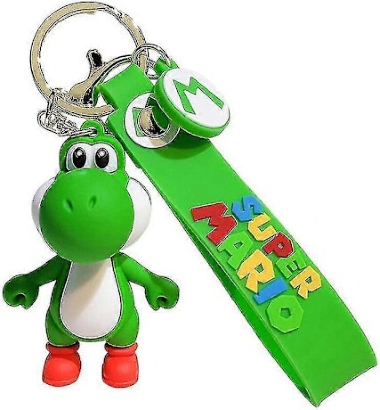 Super Mario Brothers-inspirert nøkkelring - Tegneserie Anime Mario Yoshi Nøkkelring Anheng Veske Sjarm Gaver til Voksne Barn Fans