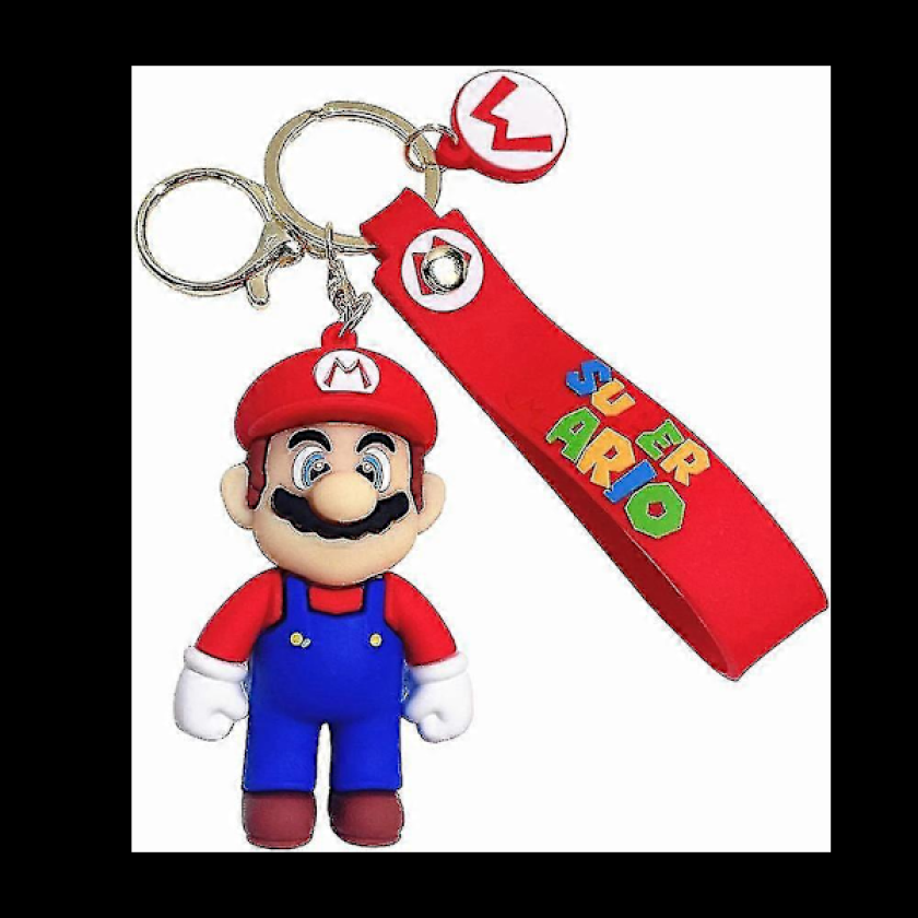 Super Mario Brothers-inspirert nøkkelring - Tegneserie Anime Mario Yoshi Nøkkelring Anheng Veske Sjarm Gaver til Voksne Barn Fans